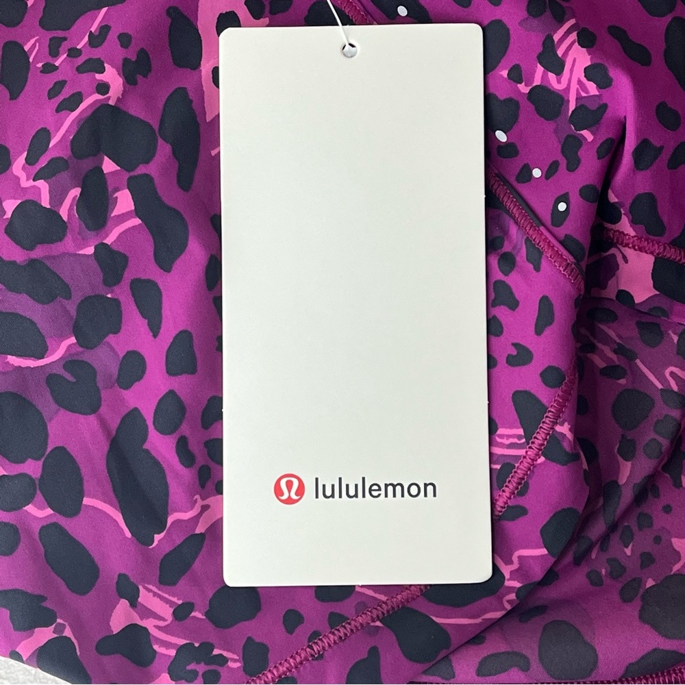 LULULEMON NWT SCULPT TANK TOP CHEETAH CAMO MAGENTA PURPLE MULTI SPOT 0 2 - Picture 6 of 12